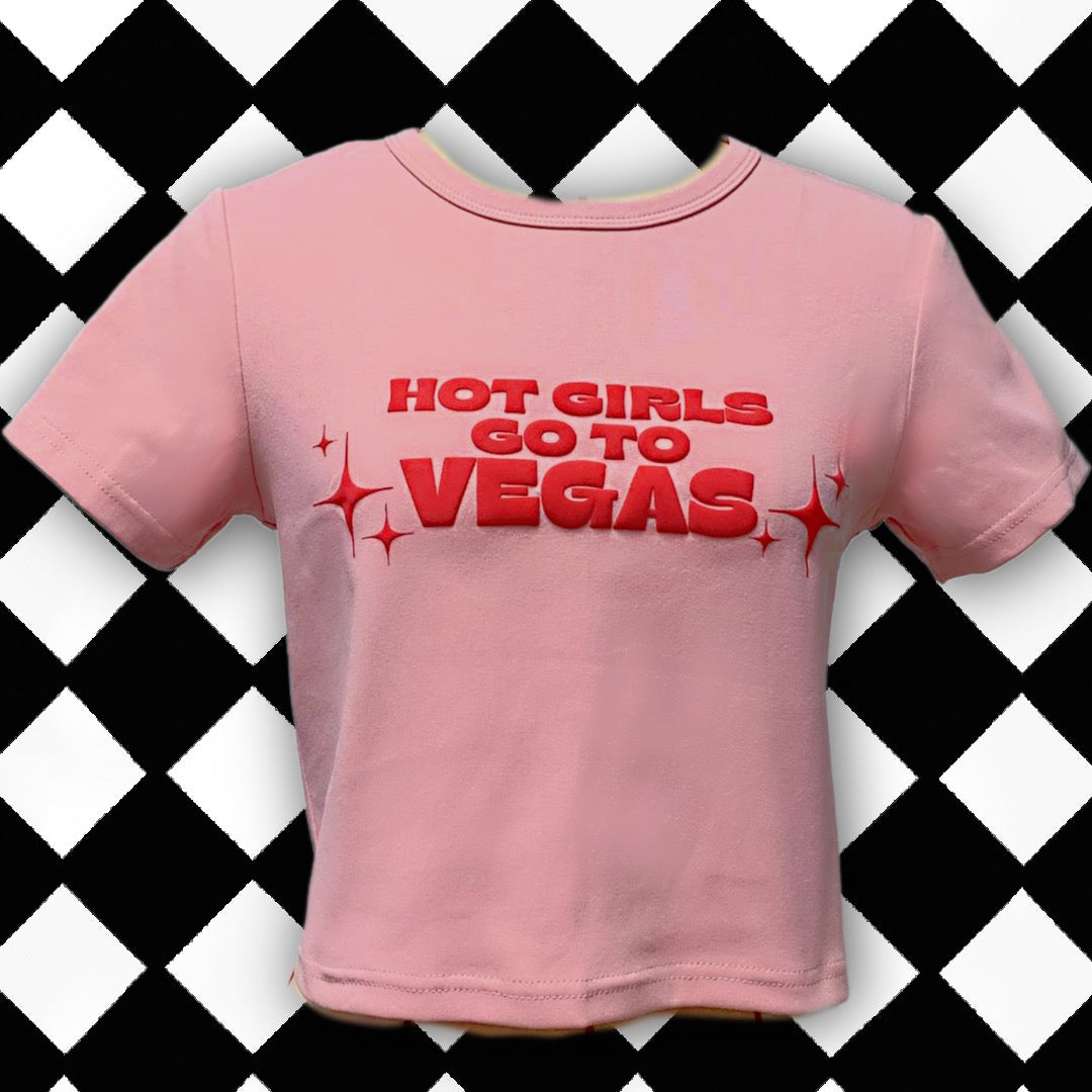 VEGAS BABY TEE - PINK